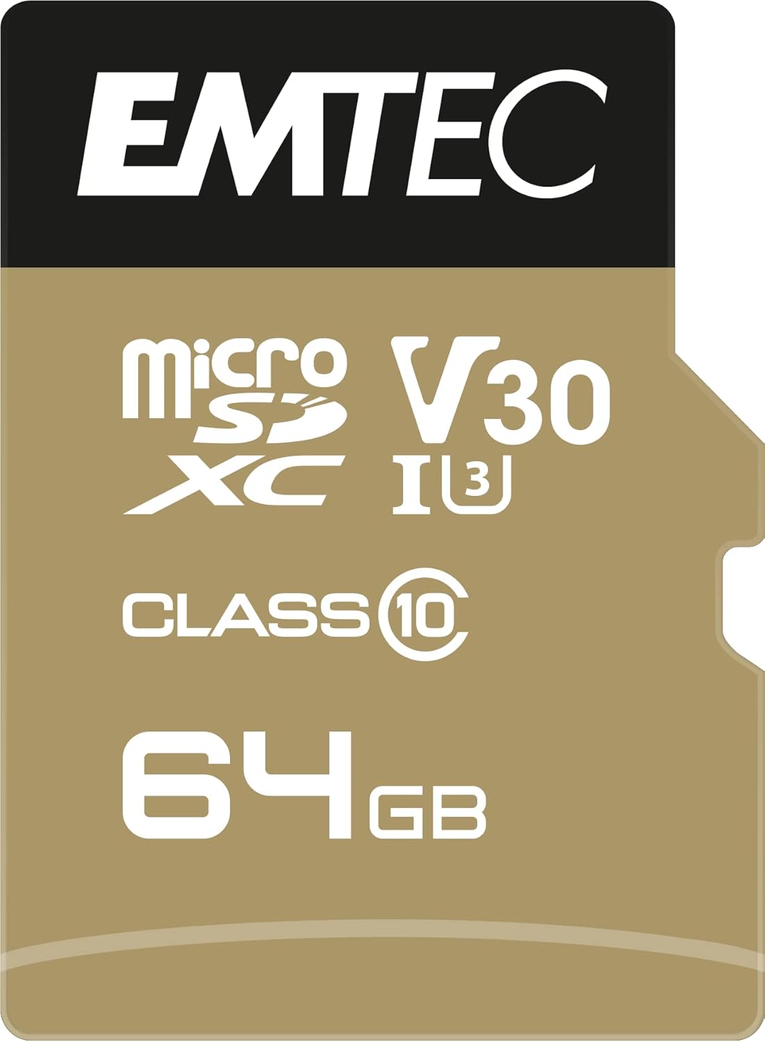 Emtec microSDXC 64GB Class10 Speedin 64GB MicroSDXC Class 10 Speicherkarte - Speicherkarten (MicroSDXC, Schwarz, Braun, Class 10