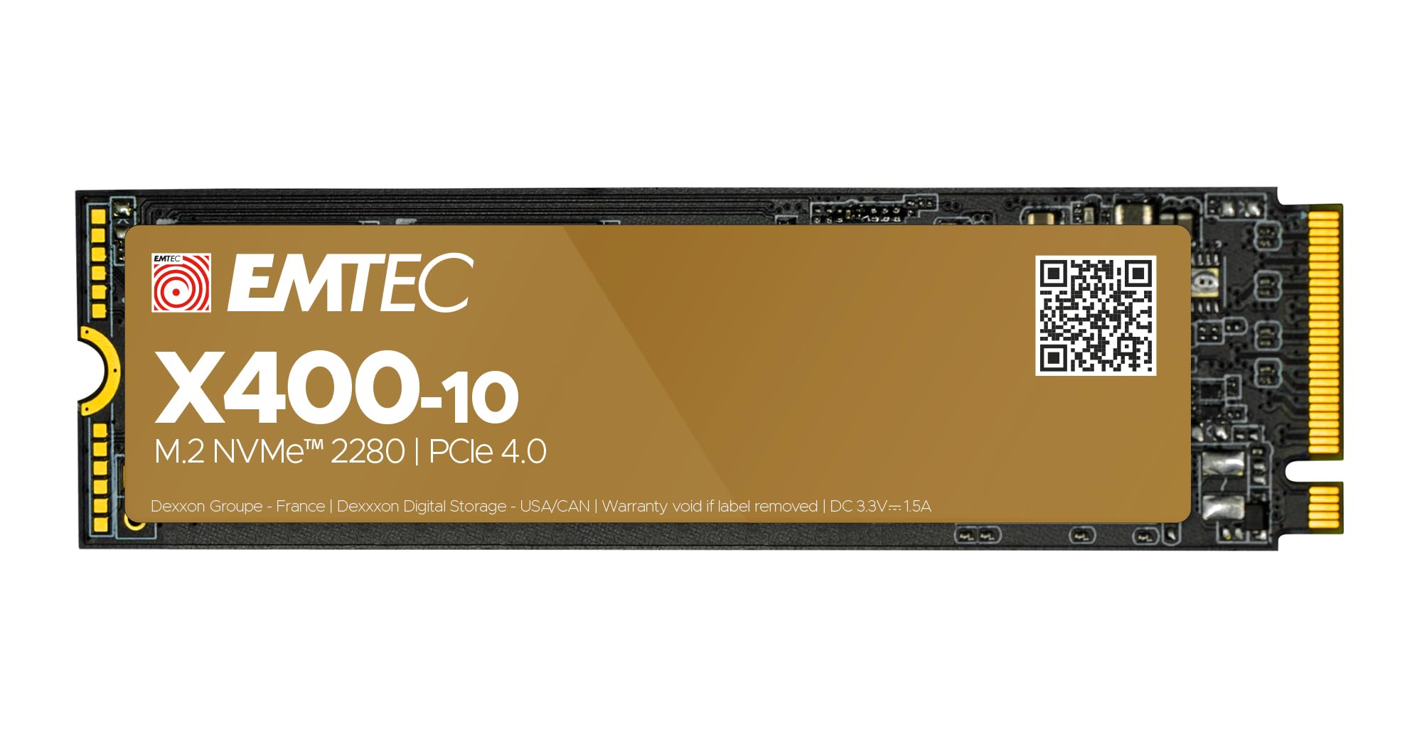 Emtec ECSSD4TX410 interne SSD 4TB 7400/7000MB/sek. X400-10 NVMe PCIe Gen. 4 M.2 - ECSSD4TX410