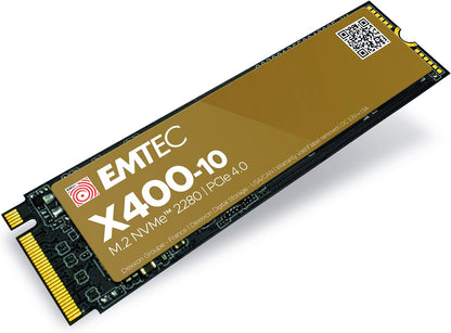 Emtec ECSSD4TX410 interne SSD 4TB 7400/7000MB/sek. X400-10 NVMe PCIe Gen. 4 M.2 - ECSSD4TX410