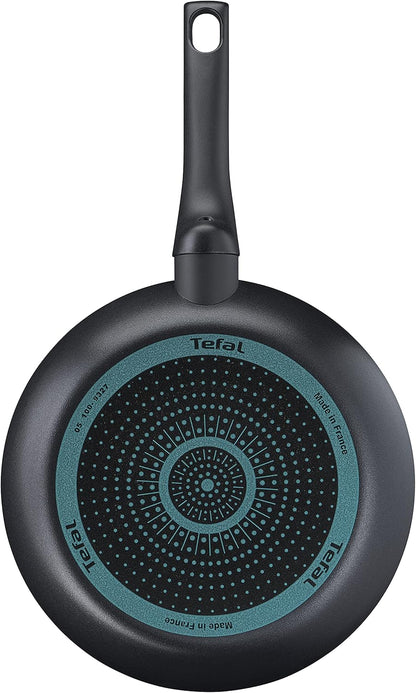 Tefal B55590 Easy Cook & Clean 2-Piece pan Set | consisting of pan 24/28 cm | Non-Stick Coating | Safe | Thermal Signal | Diffusion pan Bottom | Healthy Cooking | Black Pan set 24/28 cm
