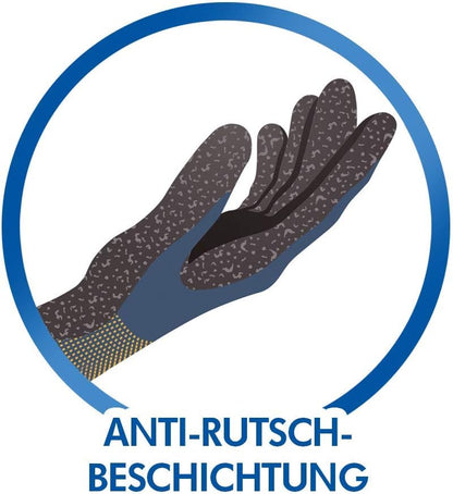 Spontex Grip Extreme Arbeitshandschuhe mit Nitrilbeschäumung, nach EN 388, leicht, flexibel, Farbe nicht frei wählbar, Größe L, 1 Paar (Packung mit 2) L (2er Pack)