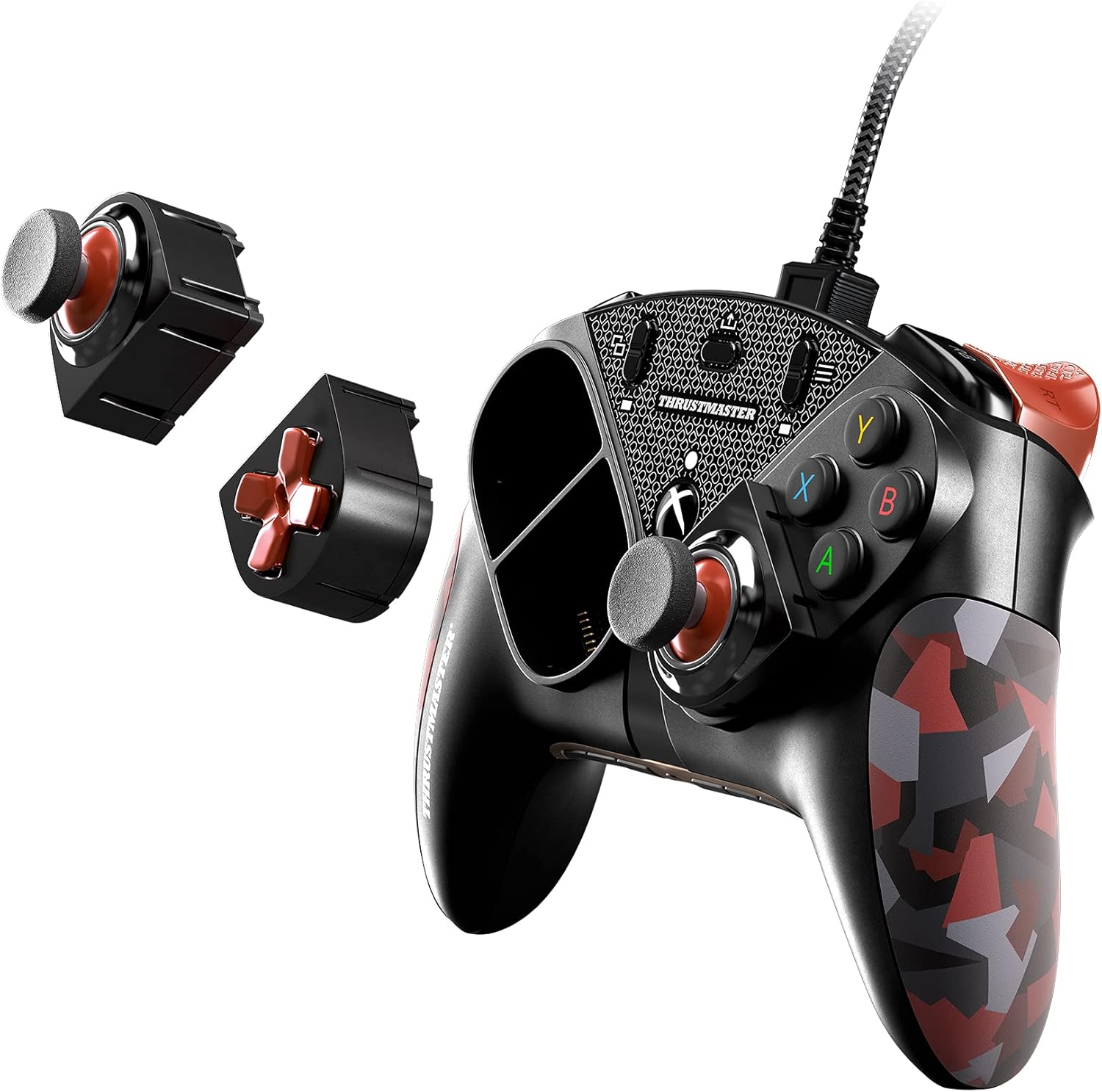 Thrustmaster ESWAP X RED COLOR PACK, Pack of 7 Red Camo Modules, Next Generation, NXG Mini-Sticks, Hot Swap, Compatible with ESWAP X PRO CONTROLLER (Xbox Series X|S and Windows