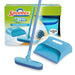 Spontex Catch & Clean Set aus Gummibesen und Kehrblech für den Innenbereich, Set aus Gummibesen und Kehrblech zur Entfernung von Haaren Catch & Clean Compact