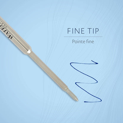 Waterman Ballpoint Pen Refill | Fine Point | Blue Ink | 1 Count