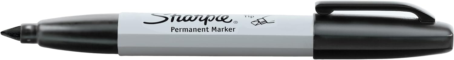 Sharpie Permanent Markers | Chisel Tip | Black | 2 Count
