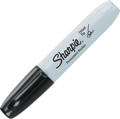 Sharpie Permanent Markers | Chisel Tip | Black | 2 Count