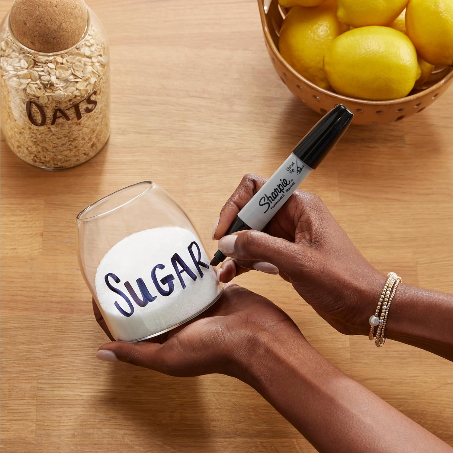 Sharpie Permanent Markers | Chisel Tip | Black | 2 Count