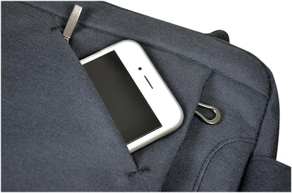 Port Designs Sydney Top Loading Shoulder Bag Case for 15/16-Inch Laptops with Smartphone Tech Accessories Pocket and Adjustable Shoulder Strap