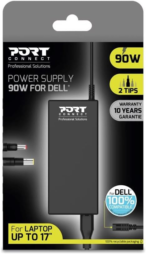 Port Connect Replacement Electric Power Supply for Dell 90W Laptops