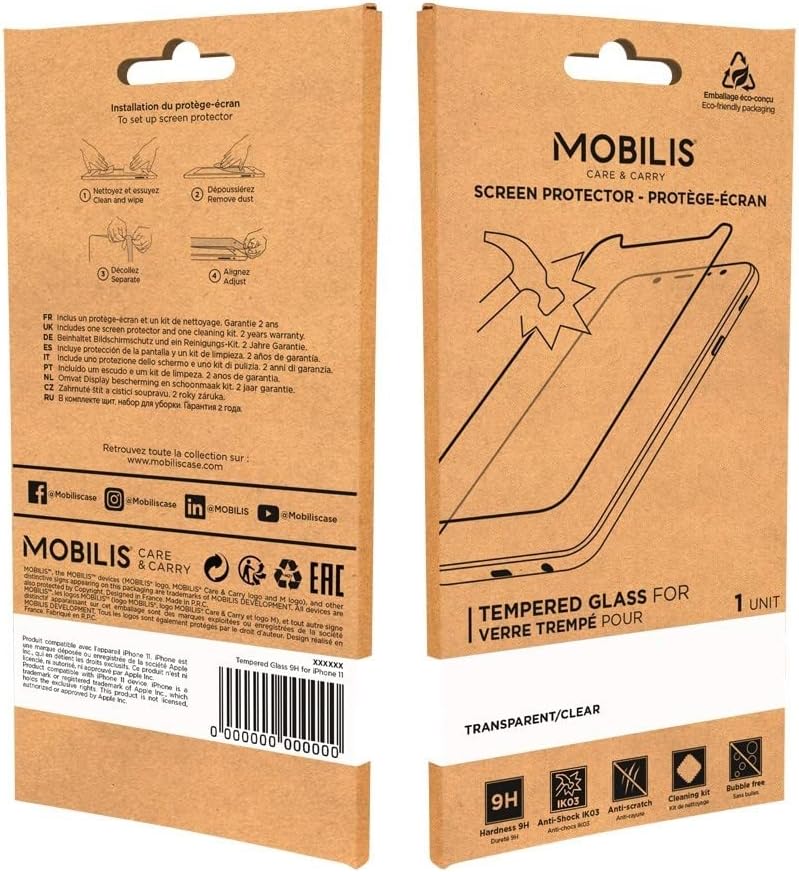 Mobilis Clear 9H Glass Screen Protector for Galaxy XCover Pro