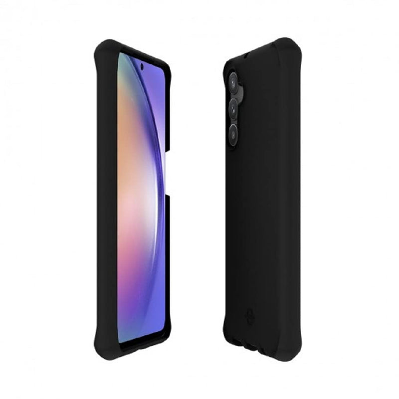 Mobilis Spectrum Spectrum Case Solid Black Matte Compatible with Galaxy A54 5G Anti-Microbial 100% Recycled