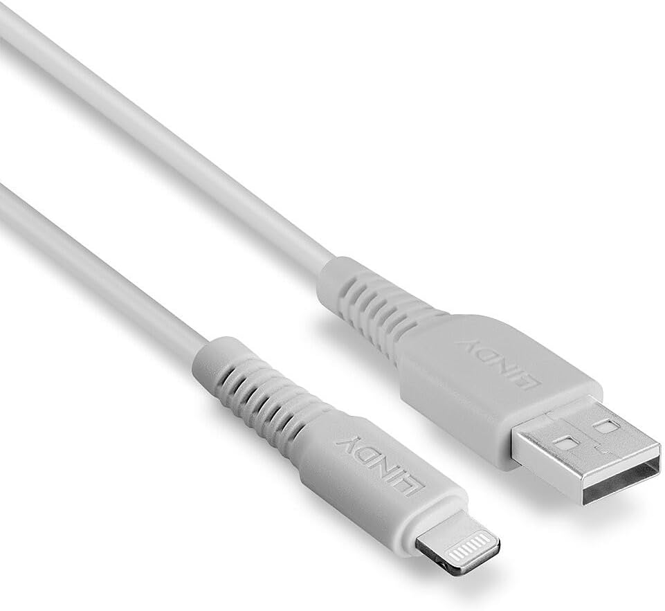 LINDY 0.5m USB to Lightning Cable, White