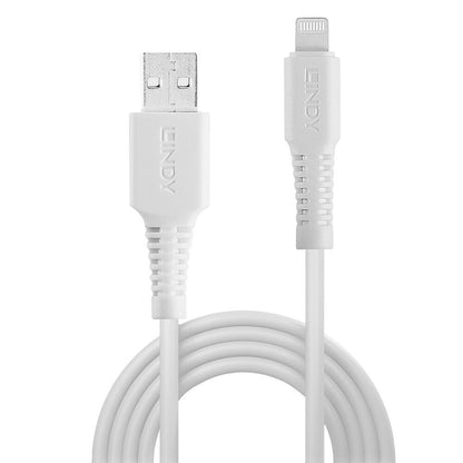 LINDY 0.5m USB to Lightning Cable, White