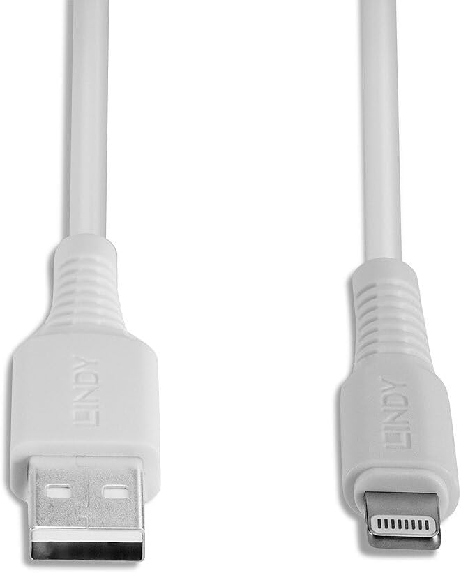 LINDY 0.5m USB to Lightning Cable, White