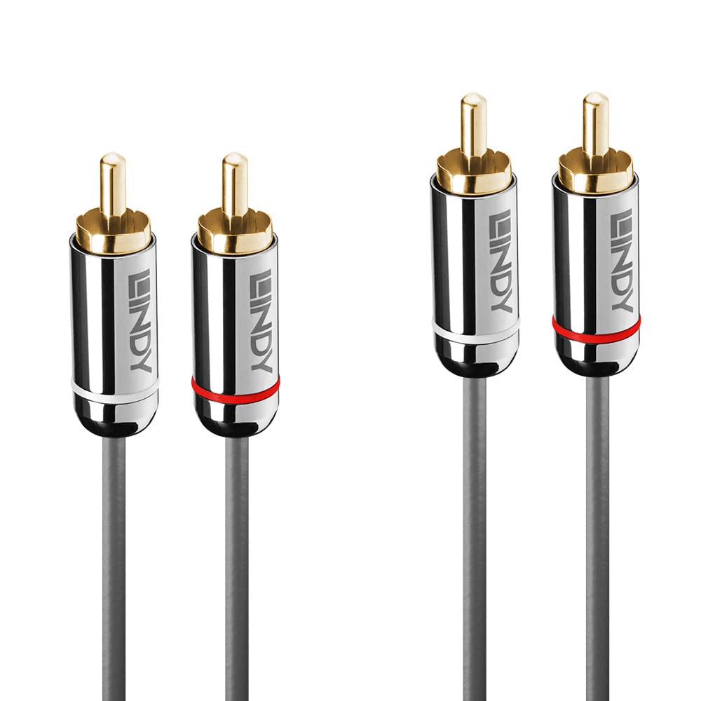 LINDY Audiokabel Dual Phono 3.5mm Cromo line 3m