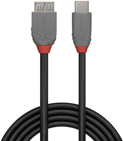 1m USB 3.2 Type C to Micro-B Cable, Anthra Line