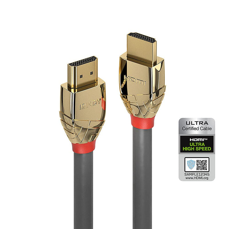LINDY 37601 1m Ultra High Speed HDMI Cable, Gold Line 1 metre