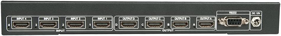LINDY 38152 4 x 4 HDMI 4K Matrix Switch with IR remote