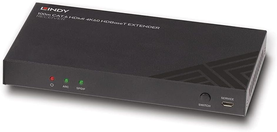Lindy 100m Cat.6 HDMI 4K60, Audio, IR & RS-232 HDBaseT Receiver