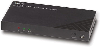 Lindy 100m Cat.6 HDMI 4K60, Audio, IR & RS-232 HDBaseT Receiver