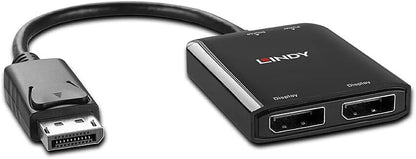LINDY 2 Port DisplayPort 1.2 MST Hub