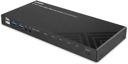 Lindy 4 Port HDMI 4K60, USB 3.0 & Audio KVM Switch