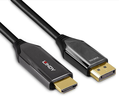 LINDY 3m Active DisplayPort 1.4 to HDMI 8K60 Cable