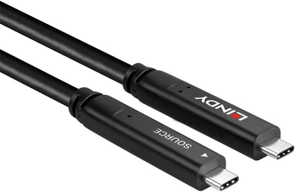 LINDY 43393 8m USB 3.2 Gen 1 and DisplayPort 1.4 Type C Hybrid Cable