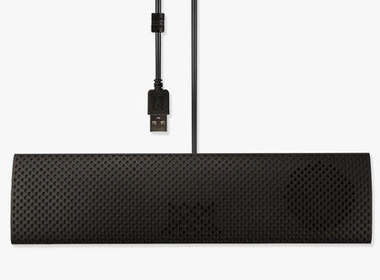 LINDY USB Type A 4K30 Conference Soundbar & Camera, 4K Ultra-HD Webcam, 360° Omni-directional Microphone,