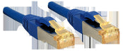Lindy Patchkabel Cat6A S/ FTP LSOH Cat7 Rohkabel blau 0.50m