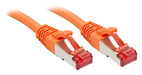 LINDY Cat.6 S/FTP Network Cable, Copper, 250MHz, Orange, 0.3m