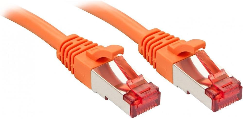 LINDY Cat.6 S/FTP Network Cable, Copper, 250MHz, Orange, 0.3m