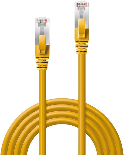 LINDY 7.5m Cat.6A S/FTP LSZH Network Cable, Yellow