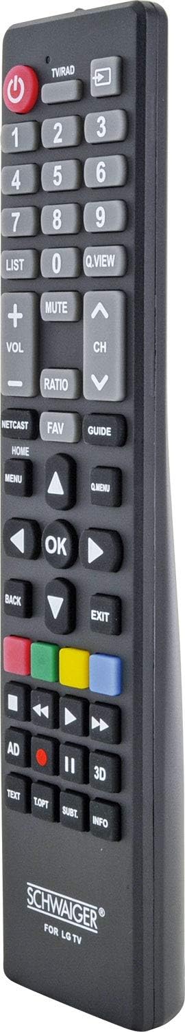 Schwaiger Fernbedienung fur LG TVs, schwarz, 49 Ta