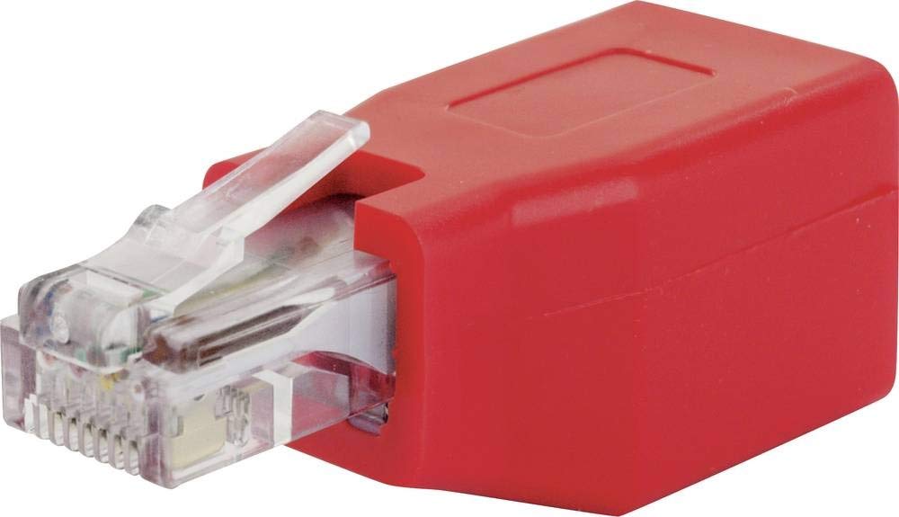 Schwaiger RJ45 Netzwerk Adapter CAT 6  Rot
