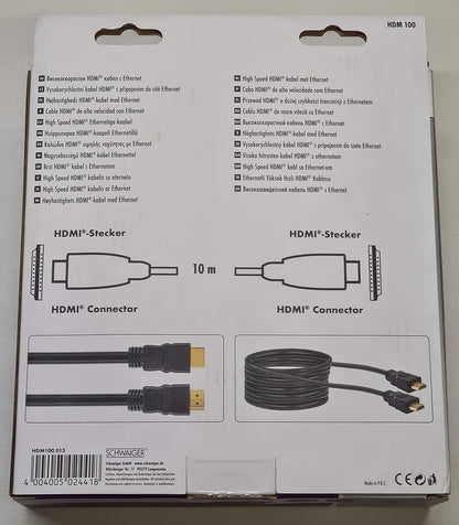 Schwaiger HDMI-Speed-Kabel 10m mit Ethernet schwar