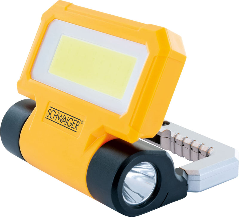 Schwaiger LED Arbeitsleuchte mit Taschenlampe 300L