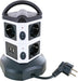 `Schwaiger Steckdosentower 7xSchuko+2x USB, 1,8m`