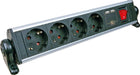 `Schwaiger Steckdosenleiste 4fach 2xUSB 1,8m IP44`