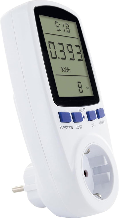 `Schwaiger Energiekostenmessgerat mit Display, weiB`