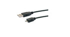 Schwaiger USB 2.0 micro B Cable A-> Ste / 1 Ste M/Black