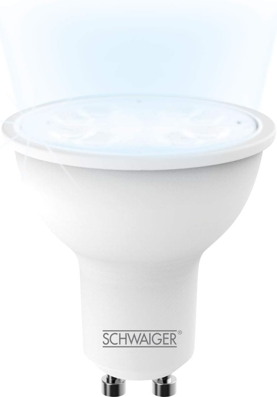 Schwaiger LED Leuchtmittel GU10, WeiBton anderbar,