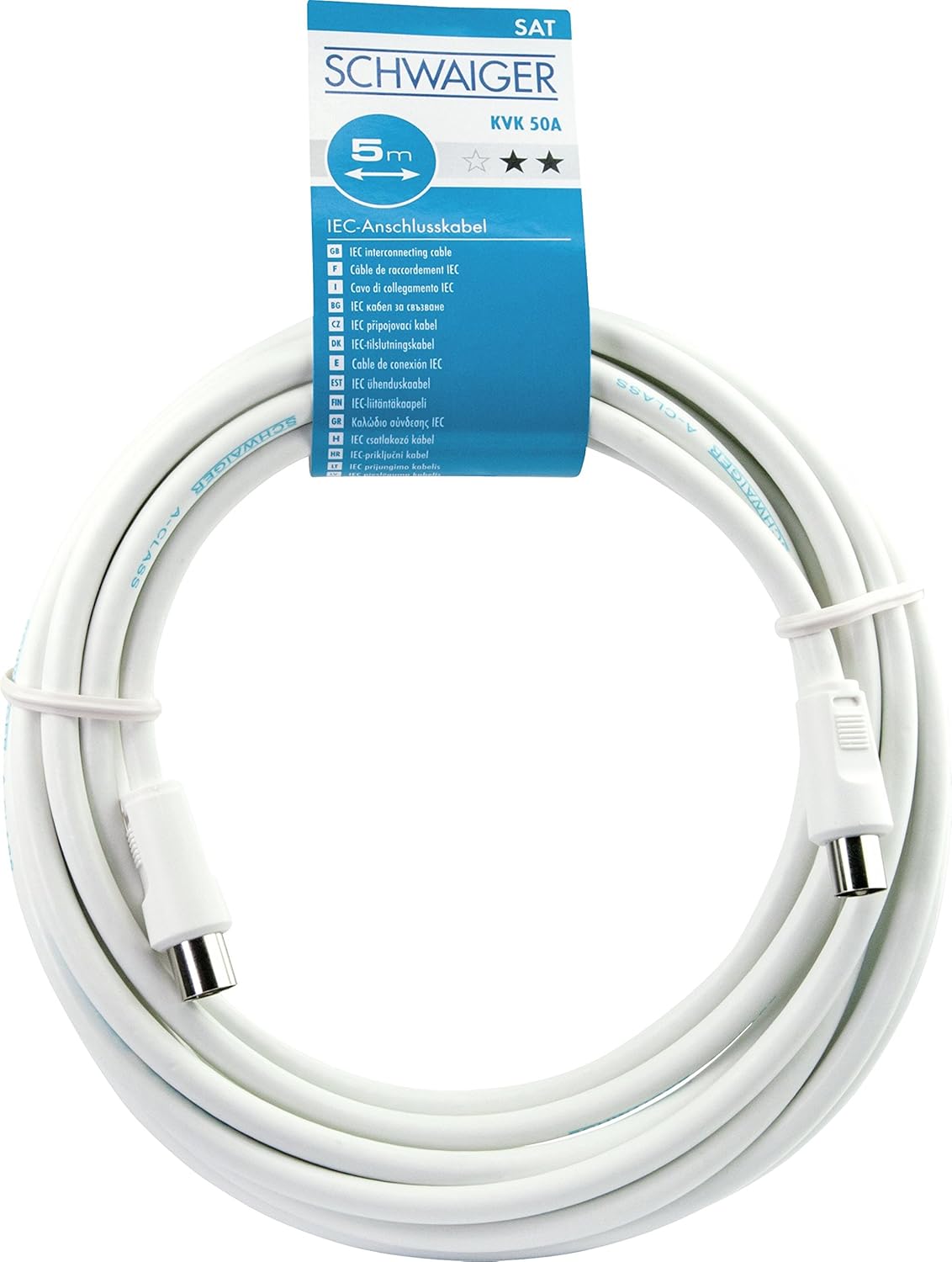 `Schwaiger Antennenkabel 90 dB IEC-Ste -> Bu 5,0m`