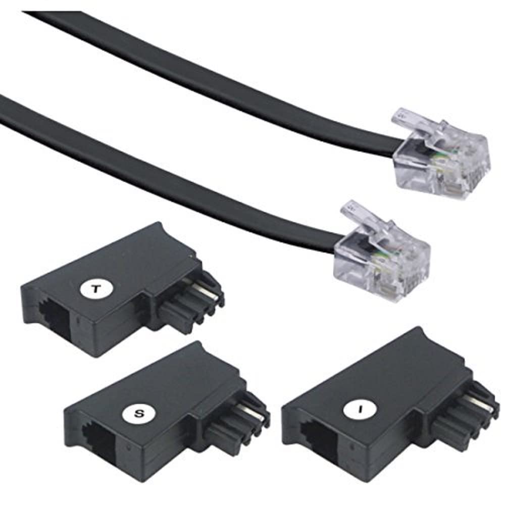 Schwaiger Telefon Anschlussleitung universal 10m s