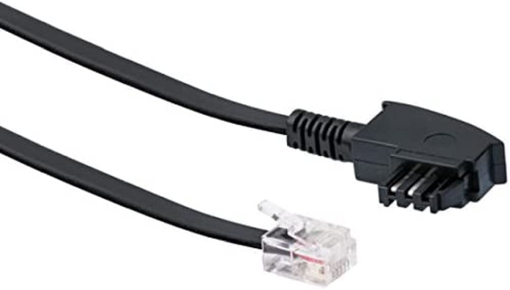 Schwaiger DSL-Kabel RJ12 6P2C -> TAE-F 6P4C 6m sch