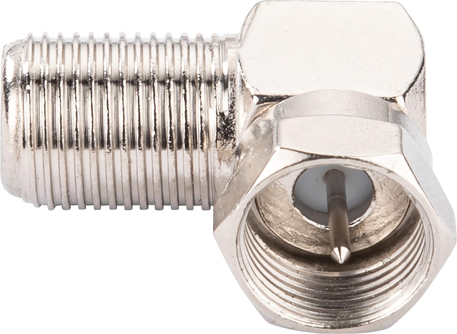Schwaiger F-Winkeladapter F-Stecker-F-Buchse Silbe