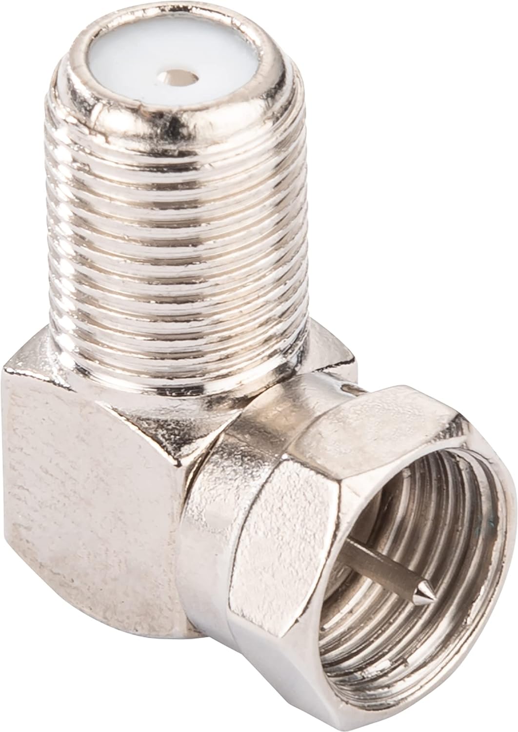 Schwaiger F-Winkeladapter F-Stecker-F-Buchse Silbe