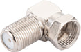 Schwaiger F-Winkeladapter F-Stecker-F-Buchse Silbe