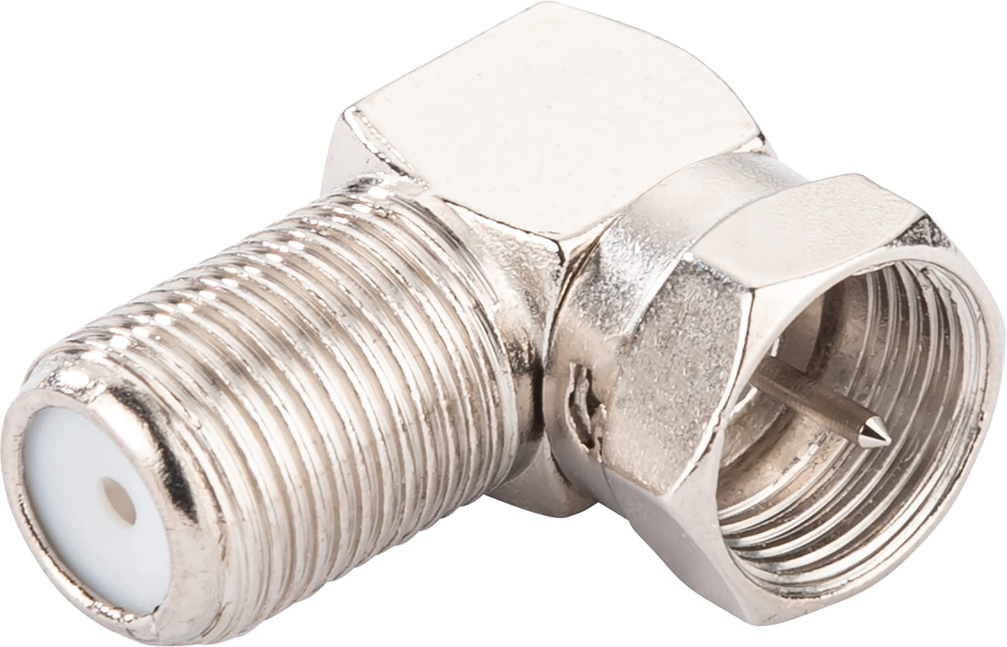 Schwaiger F-Winkeladapter F-Stecker-F-Buchse Silbe