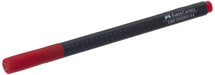 Faber-Castell Fibre-Tip Grip Pen 0.4mm Tip Alizarin Crimson 56% Recycled Plastic (Pack 10) - 151626